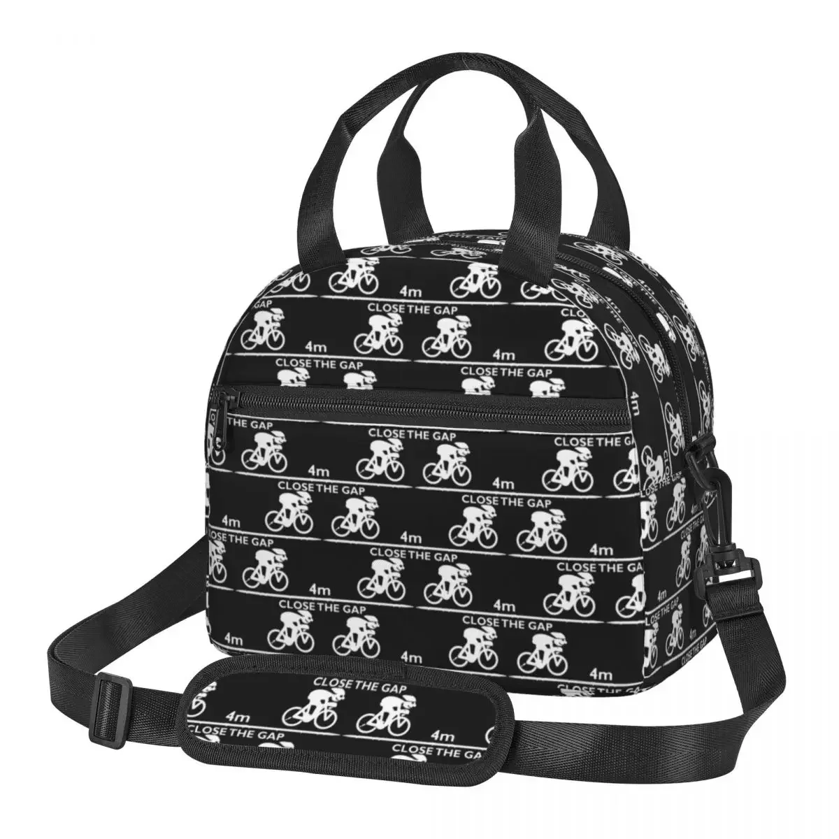 Zwift Close The Gap - Bolsa térmica para el almuerzo para mujeres y niños, cajas de comida a prueba de fugas, bolsa térmica para el almuerzo