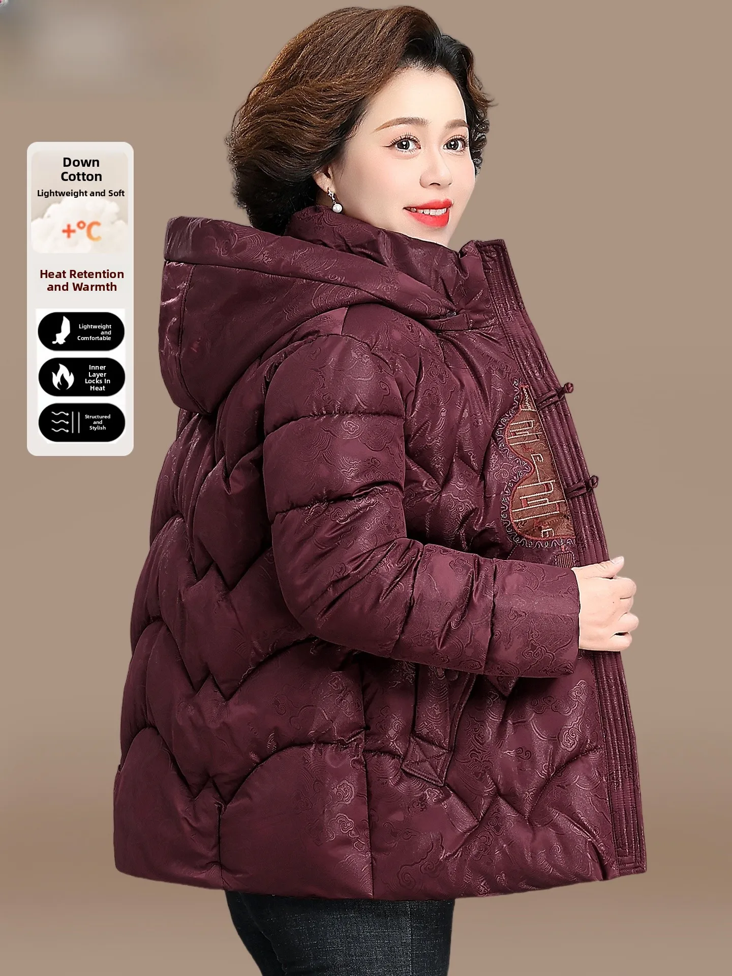 

Новая китайская зимняя куртка для женщин, утепленная хлопковая стеганая куртка в национальном стиле, модная женская одежда, теплая, на молнии