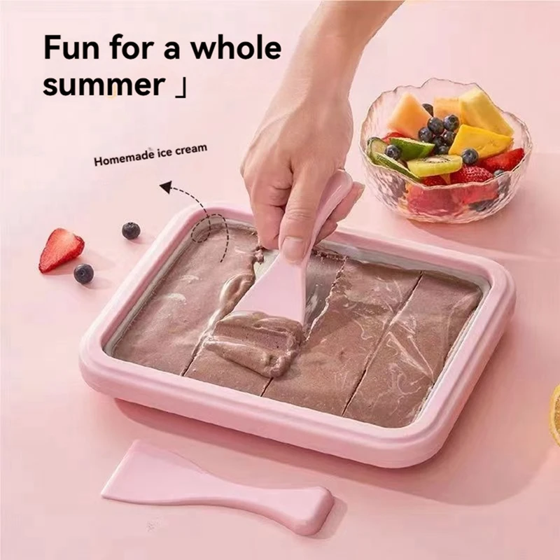 GTBL Fried Yogurt Machine Home-Made Mini Fried Ice Machine Instant Cold Plate Ideal For Making Rolled Ice Cream