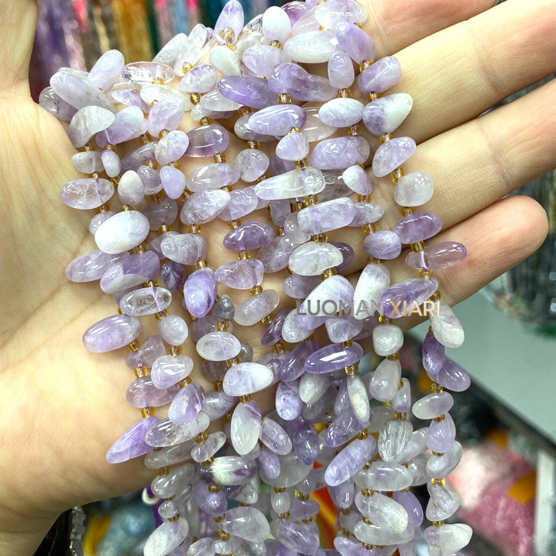 Natural Stone Teeth Raw Gem Madagascar Dark Rose Quartz Loose Spacer Beads for Jewelry Making Diy Bracelet Charms Accessories view 4