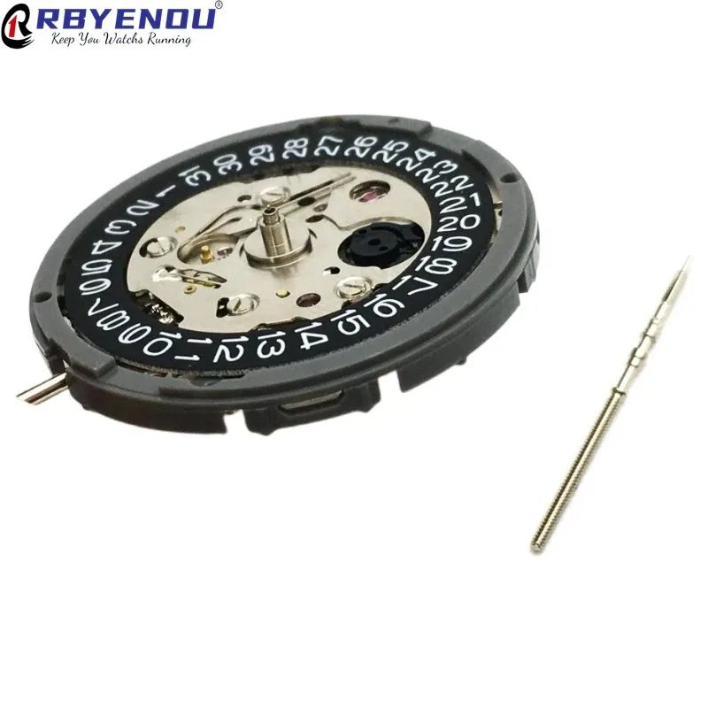 RLX Replacement Mechanical Automatic NH36 Japan SEK NH35 Watch Movement Black Wrist Day Date Set High Accuracy Winding Stem Set