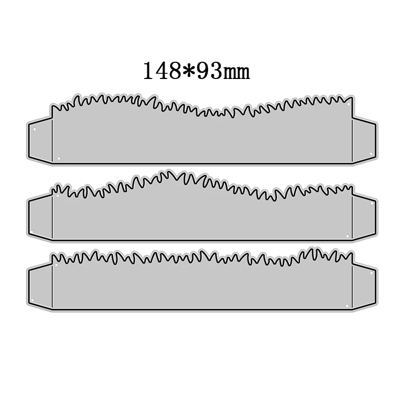 ใหม่2022ทิวทัศน์ทุ่งหญ้า Hills โลหะที่ตัดลายกระดาษสำหรับ DIY Scrapbooking การ์ดทำหัตถกรรมตกแต่งไม่มีแสตมป์