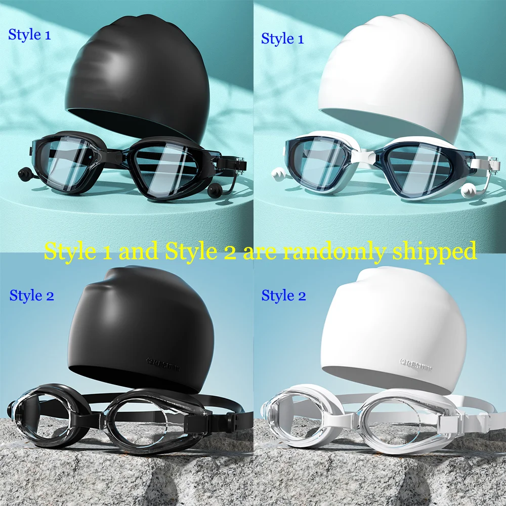 Schwimmen Brille Kappe Erwachsene HD Anti-fog Schwimmen Brille Set Wasserdichte Silikon Schwimmen Gläser Anti-UV Schwimmen Brillen – Detail 10