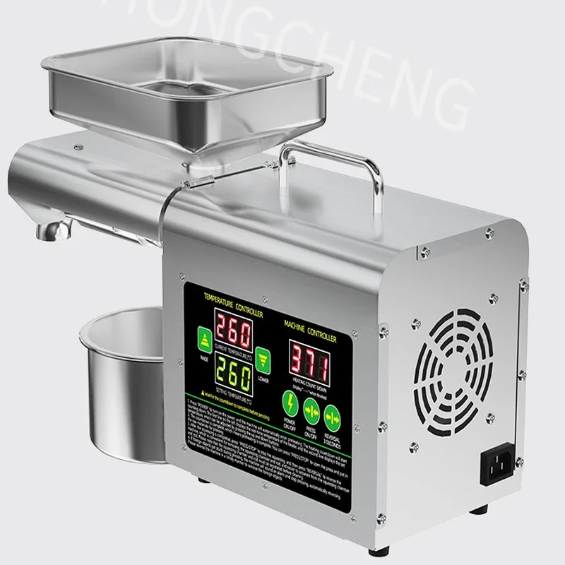 Small Household Commercial Oil Press T2S intelligent Temperature Control Oil Press 800W Peanut Oil/Sesame oil/Sunflower