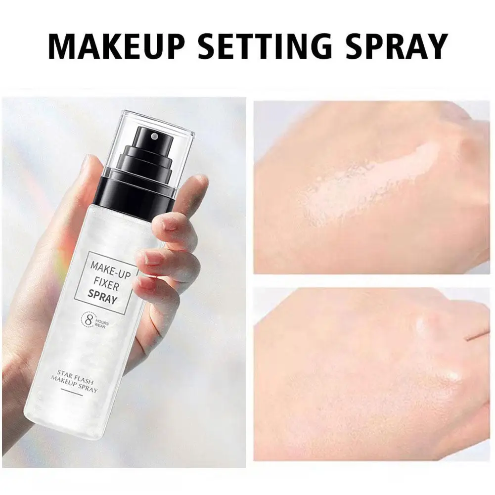 Make-Up Instelling Spray Hydraterende Hydraat Blijvend Maken Natuurlijke Controle Snelle Cosmetica Matte Gezicht Fixer Up Verfrissend In Y3j3