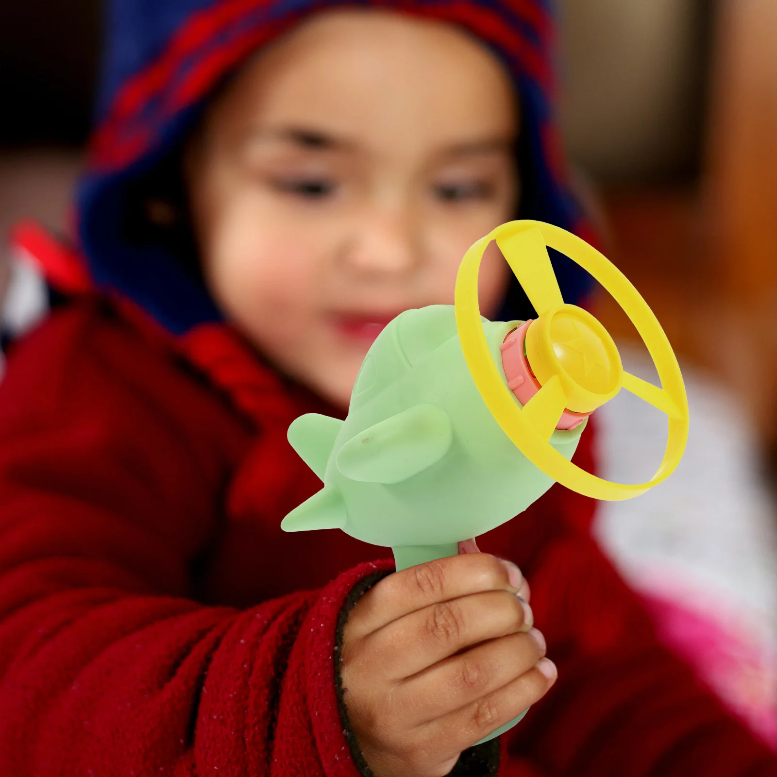 1 set di dischi volanti a forma di pesce, design dei cartoni animati, comunicazione per bambini, lanciatore di dischi volanti all'aperto, giocattolo a forma di pesce