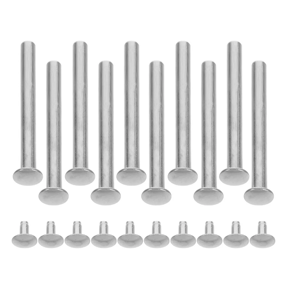 10Sets High Strength Folding Fan Rivet Nut Repair Kit Reliable Handheld Fan Shaft Fasteners for DIY Assembly Repair