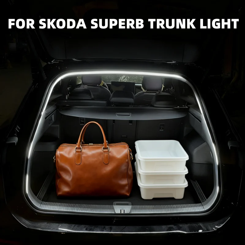 

For 2013-2025 Skoda Superb high brightness trunk lighting ambient light interior decoration LED Rear Trunk Light Bar