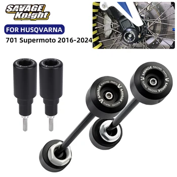 2024 für HUSQVARNA 701 Supermoto Rad Gabel Slider Schutz Motorrad Zubehör 701 Vorne Hinterachse Rahmen Crash Sliders