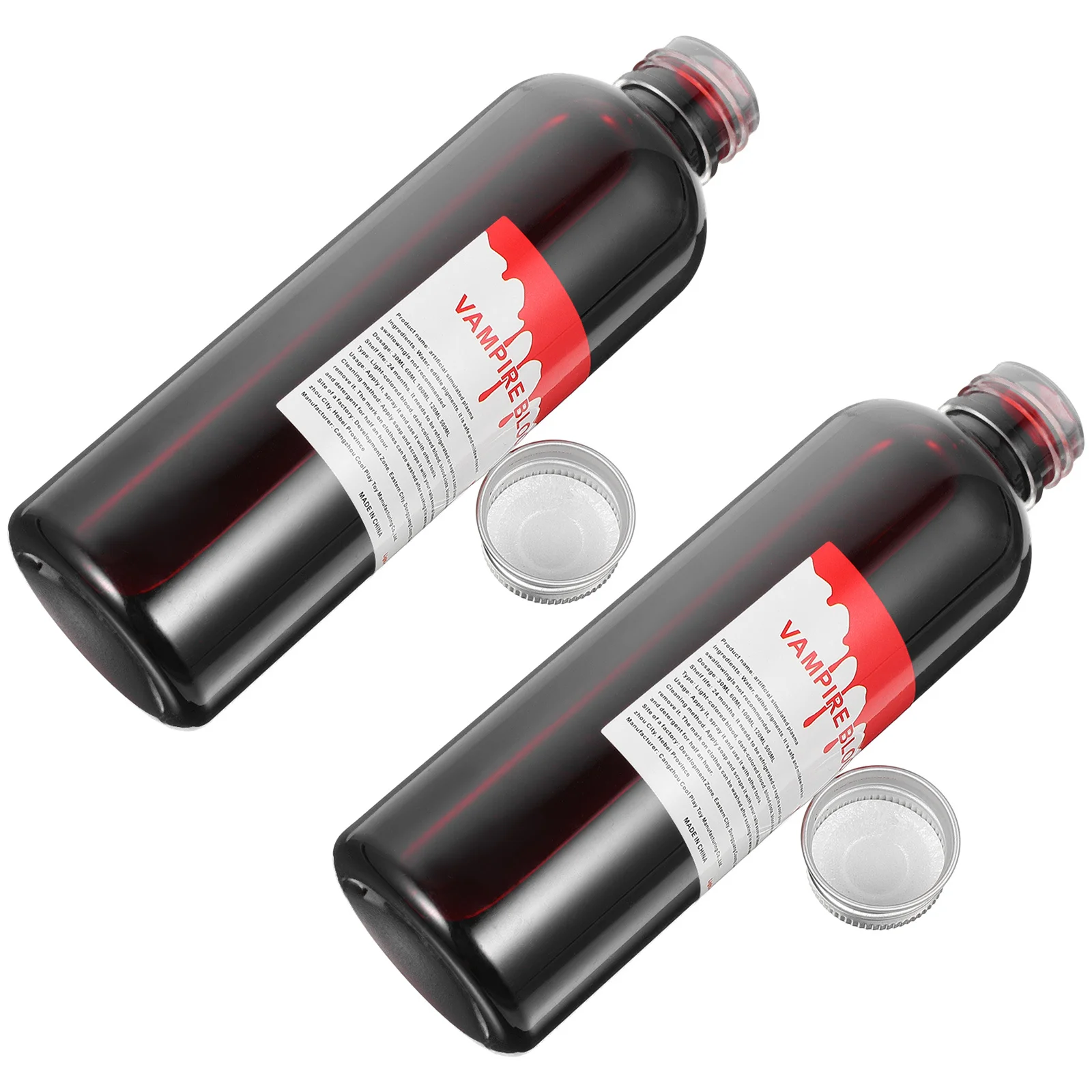 2pcs Fake Blood Plasma Realistic Washable Artificial Blood For Halloween Makeup Zombie Cosplay Props Theater Supplies Party