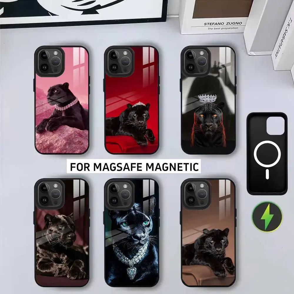 

Fierce B-Black J-Jaguar Phone Case For iPhone17,16,15,14,13,12,11 Plus,Pro Magnetic with Magsafe Wireless Charging