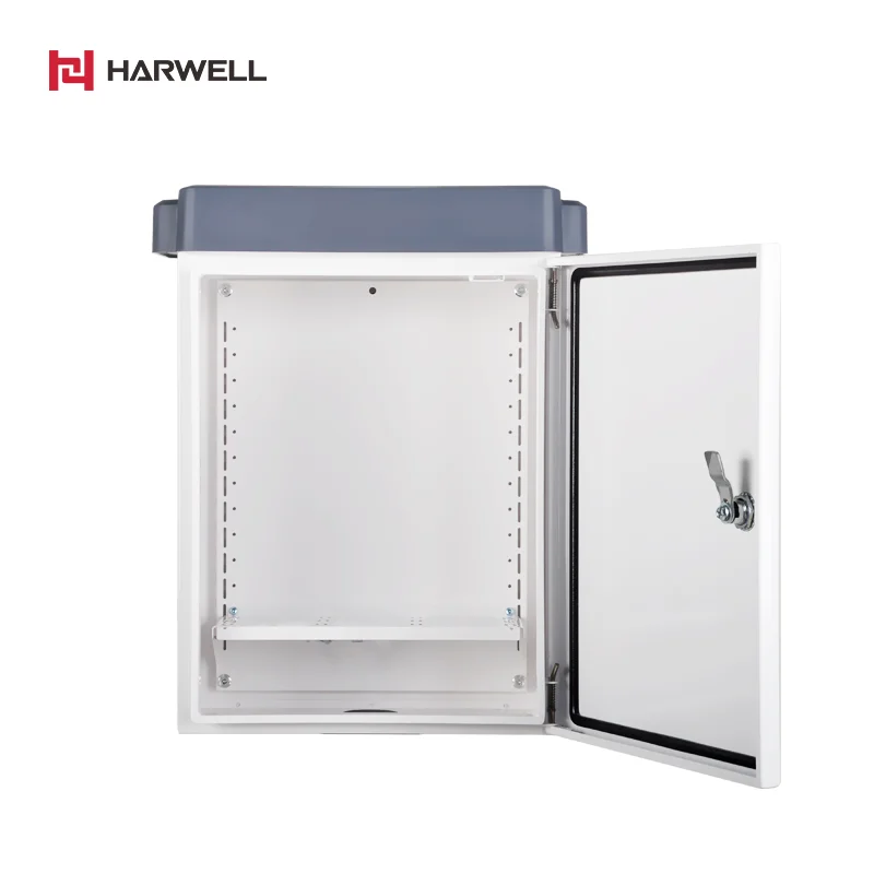 Harwell Hot Zinc Coating Street Monitoring Solar Panel SECC Metal Waterproof Outdoor Distribution Electrical Enclosure Box