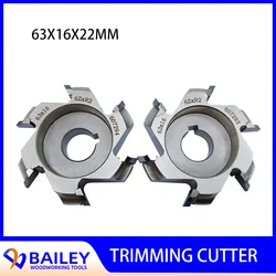 BAILEY 1Pair 63x16x22mm 6Z Fine Trimming Cutter for SCM Edge Banding Cutter Machine Woodworking Tool