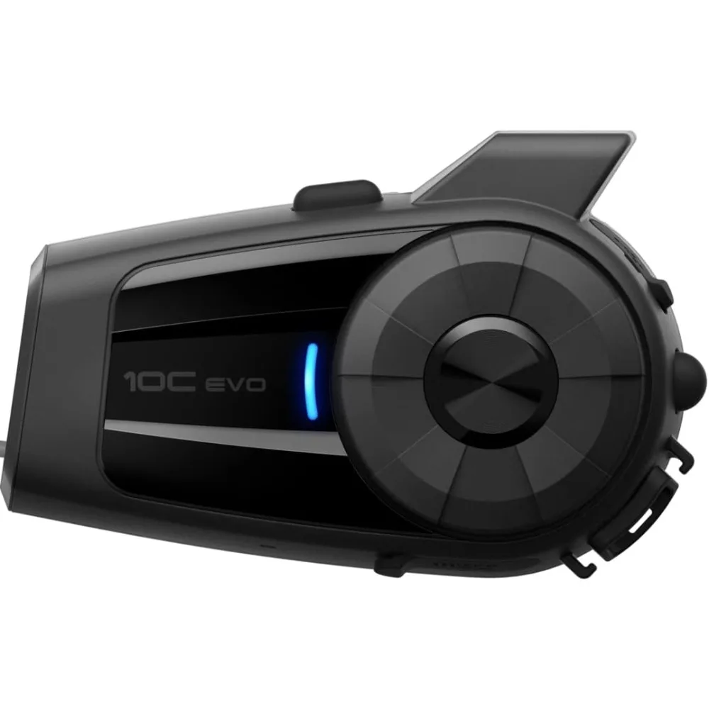 

10C EVO Motorcycle Bluetooth Camera & Communication System with HD Speakers,Black