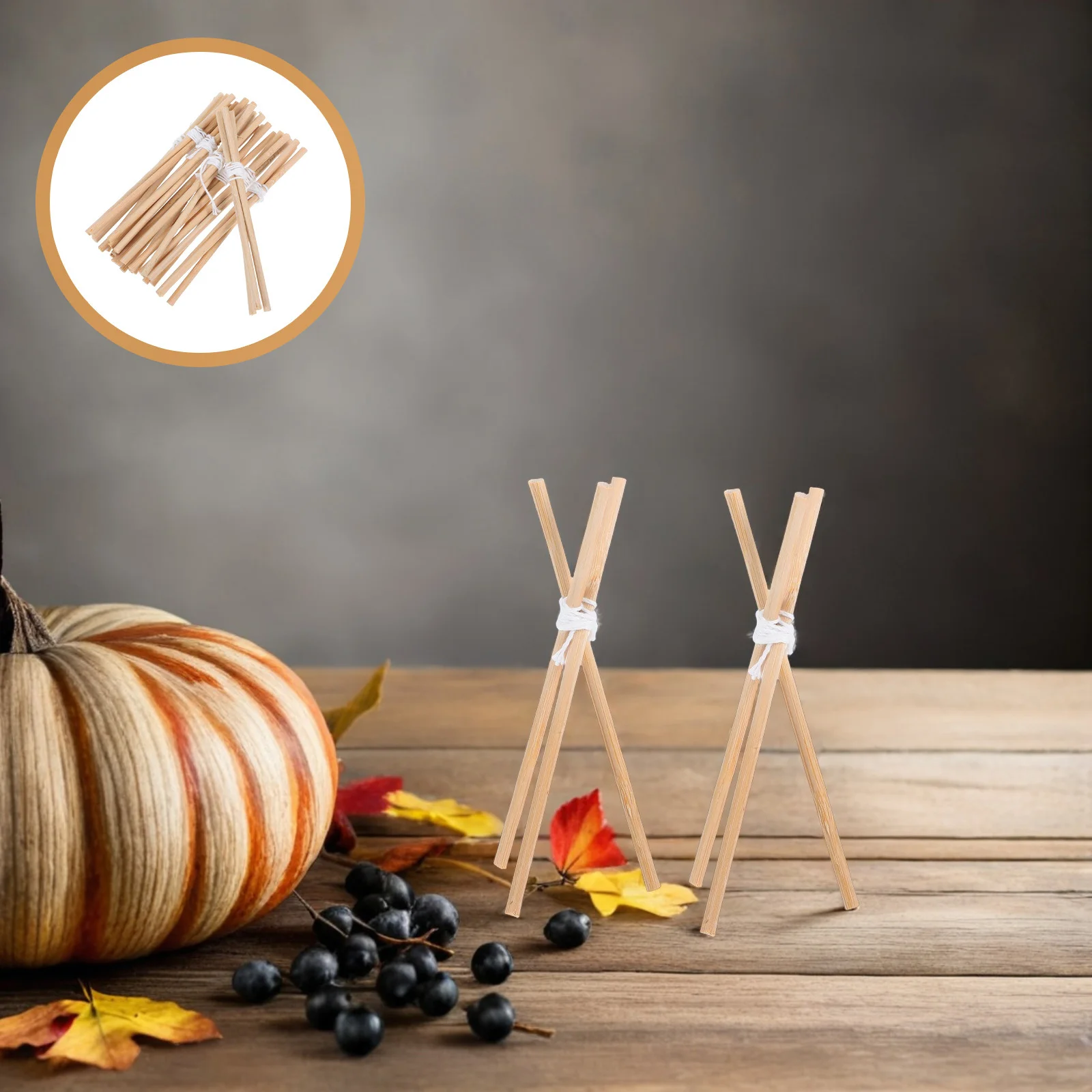 

10Pcs Miniature Firewood Log Holder Sturdy Outdoor Small Rack for Dollhouse Decor Christmas Scene Tabletop Display Prop