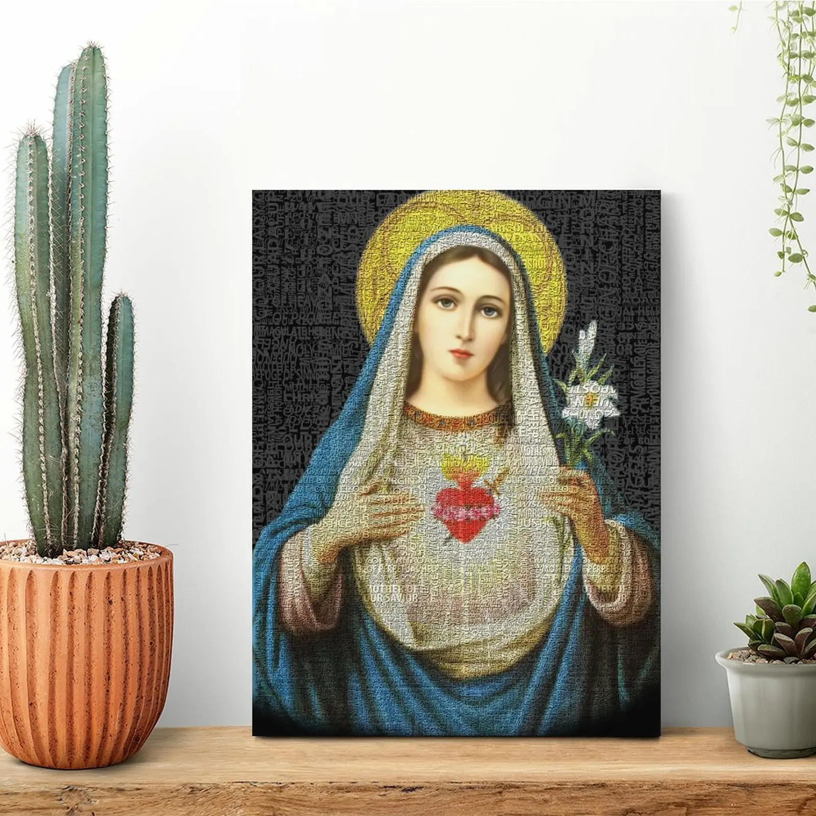 メアリー-キャンバス絵画-デザインガレージ-ガレージ飾り板-クラブ絵画-額入り壁掛け絵画