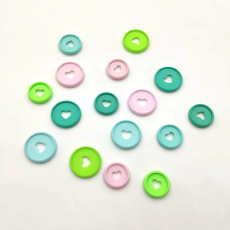 10pcs 24mm 28mm Macaron Mushroom Hole Binding Rings Notebook Loose-leaf Button Ring Planner Disbound Binder Ring Binding Discs