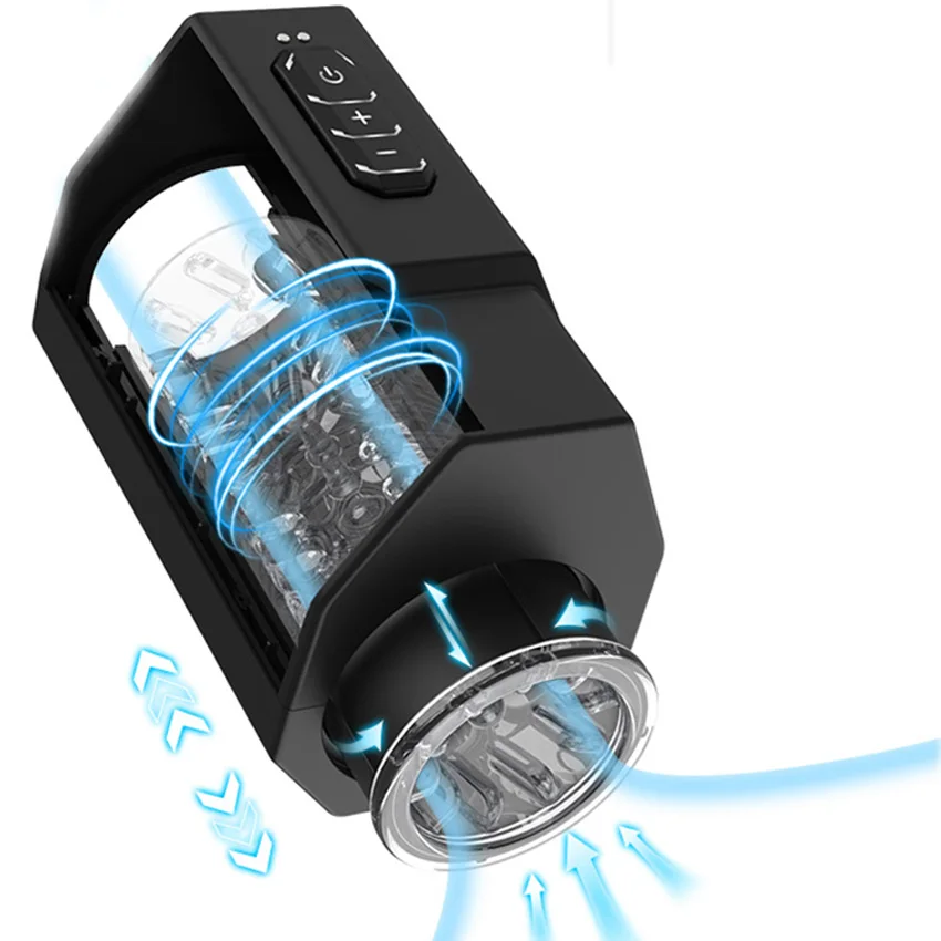 Automatic Male Masturbator Cup 12 Thrusting Rotating Modes Pocket Pussy Penis Blowjob Machine Sex Toy For Men Adult Supplies 18+