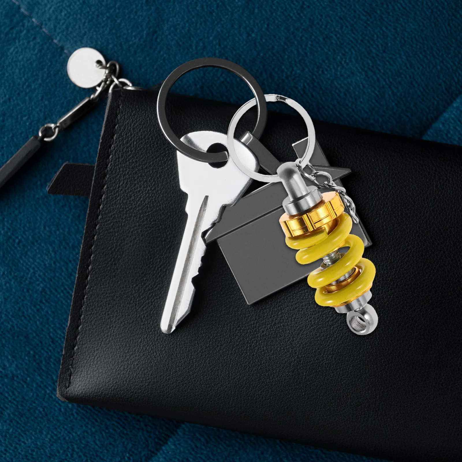 

Motorcycle Shock Absorber Keychain: Aluminum Alloy Vibration Dampener For Dirt Bike Atv Scooter Kart Universal Heavy Duty