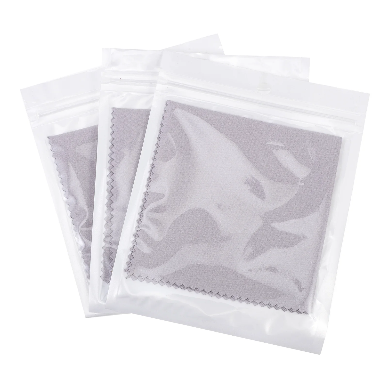 

3Pcs Microfiber Instrument Wipes Light Grey Soft Non-Scratch Cleaning Cloths for Piano Violin Reusable Dust Water Residue