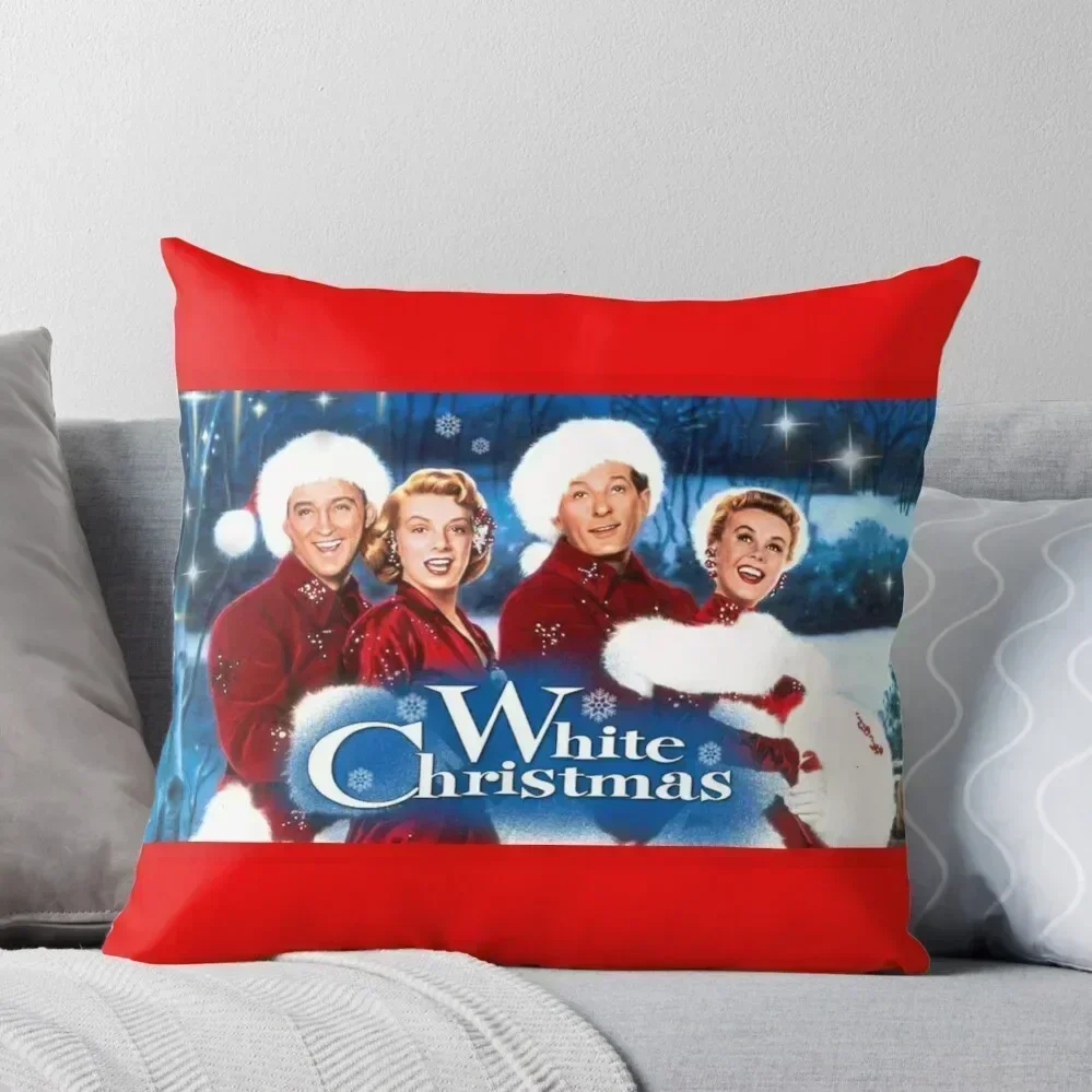 

White Christmas, Bing Crosby, Rosemary Clooney, Danny Kaye, Vera Ellen, greeting card, Santa Throw Pillow