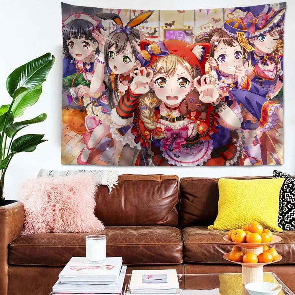 

BanG Dream Anime Tapestry Cheap Hippie Wall Hanging Bohemian Wall Tapestries Mandala Home Decor