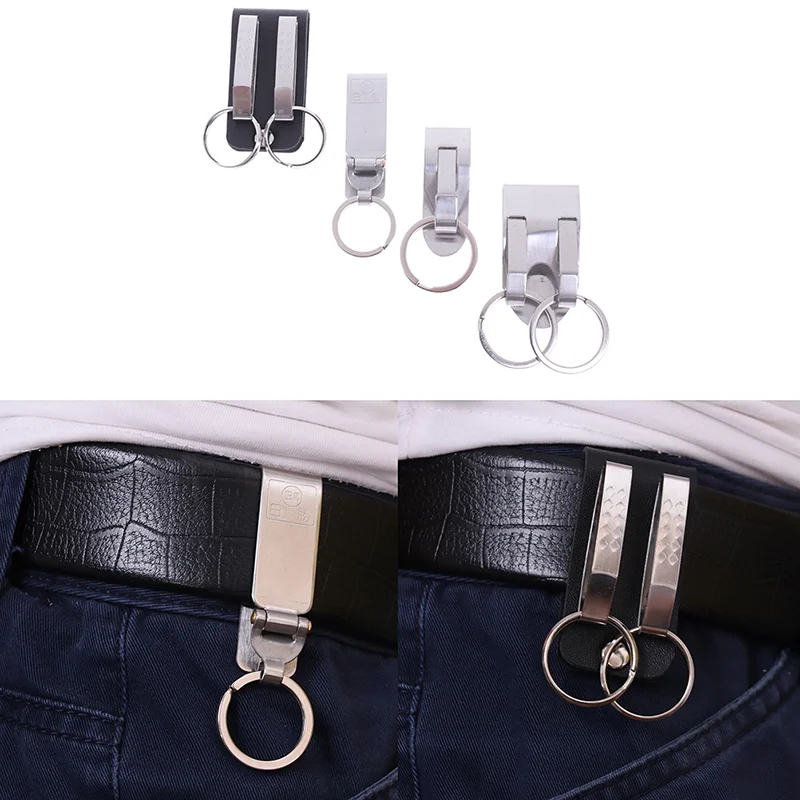 Llavero de liberación rápida de acero inoxidable, Clip para cinturón, soporte para llave, hebilla de anillo