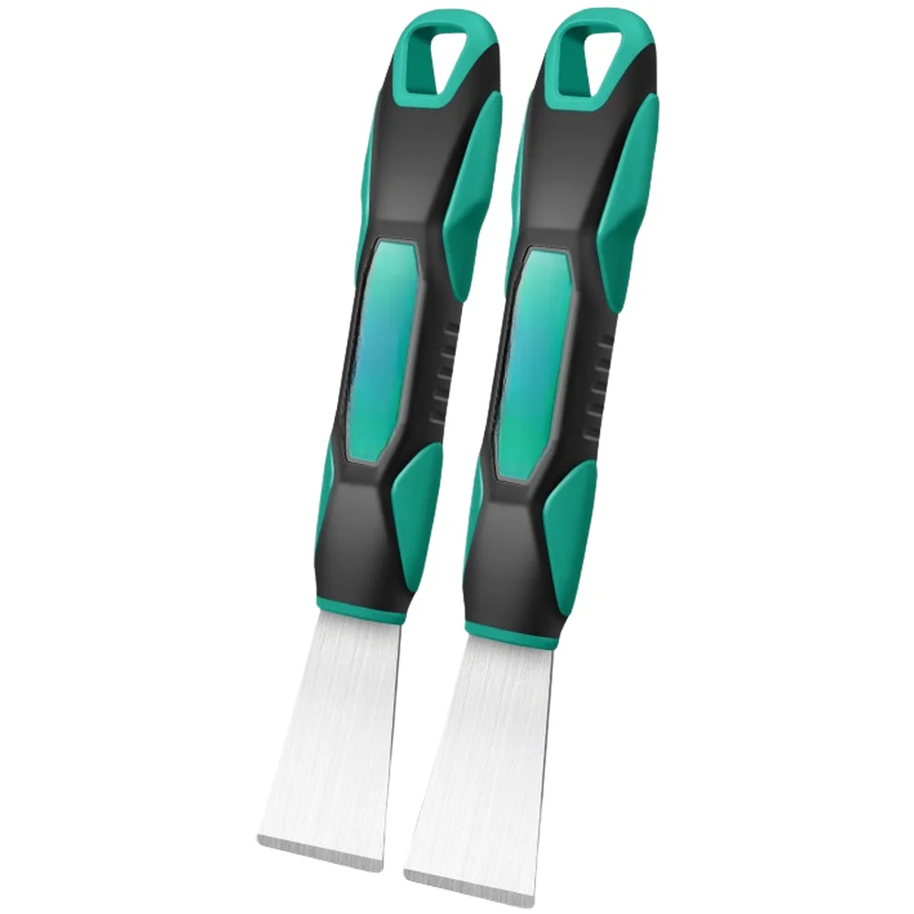 

1/2pcs Spatula Diagonal Straight Blade Shovel Stainless Steel Blade Scraper For Stubborn Grease Grime And Residues Removes