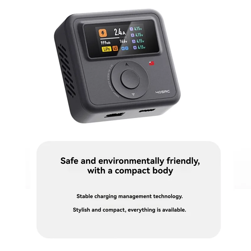 FFYY-405AC Gan 60W Smart Charger RC Model Battery Fast Charger For 1- 4S Life Lihv Lipo 1- 7S Pb 1- 12S Nimh/Cd Battery EU PLUG