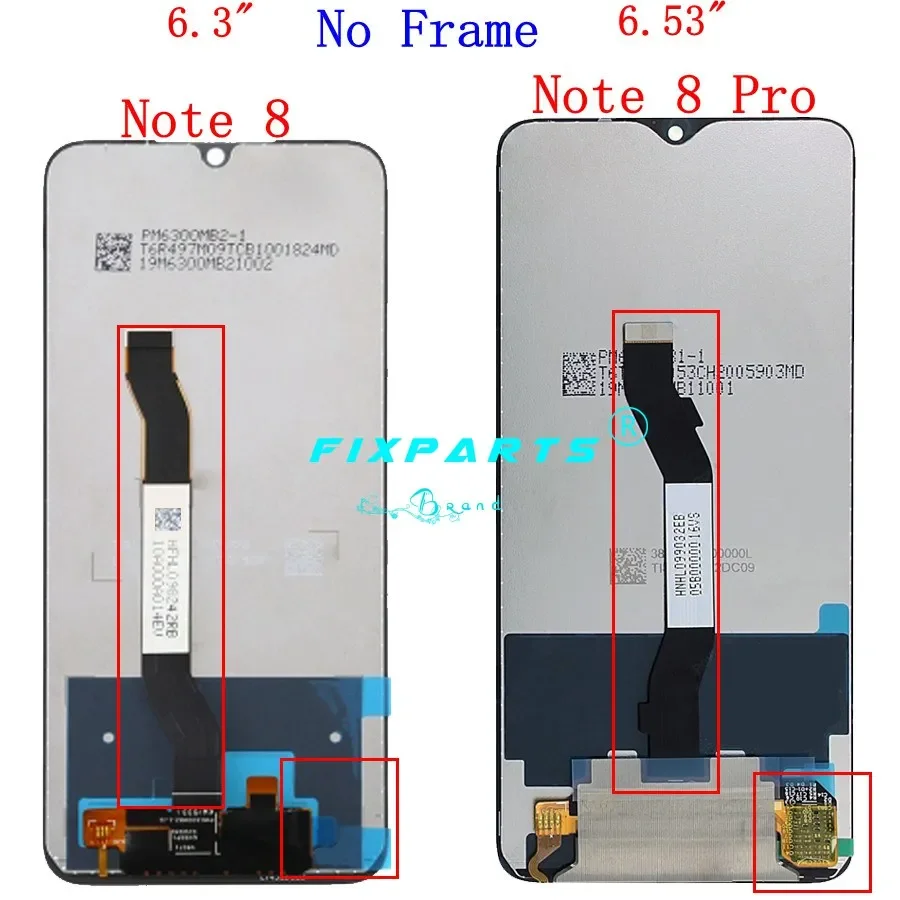 Test Well For Xiaomi Redmi Note 8 LCD Display Touch Screen Digitizer Assembly For Redmi Note 8 Pro LCD Screen Replacement