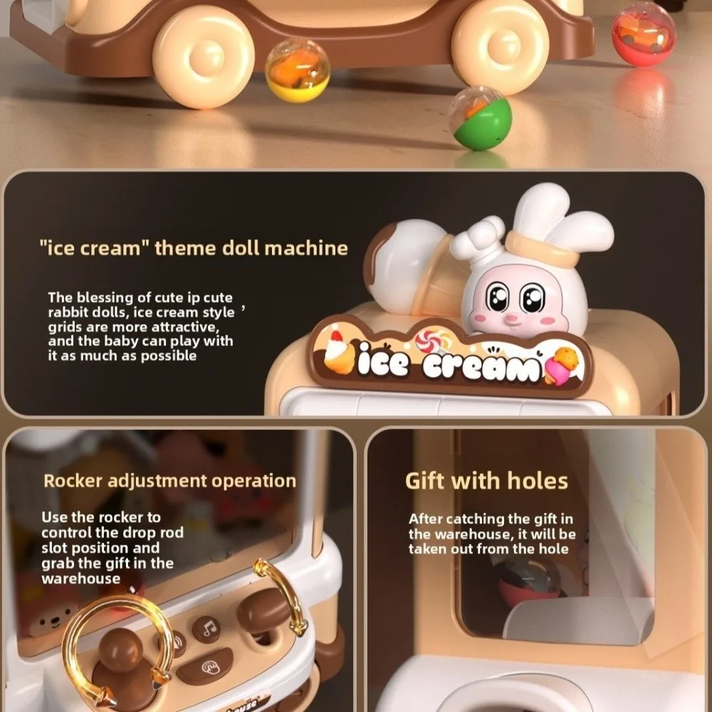 آلة أرنب كرتونية جديدة عشوائية مع آلة استيعاب الموسيقى الخفيفة DIY آلة مخلب صغيرة على شكل أرنب هدية لـ #2