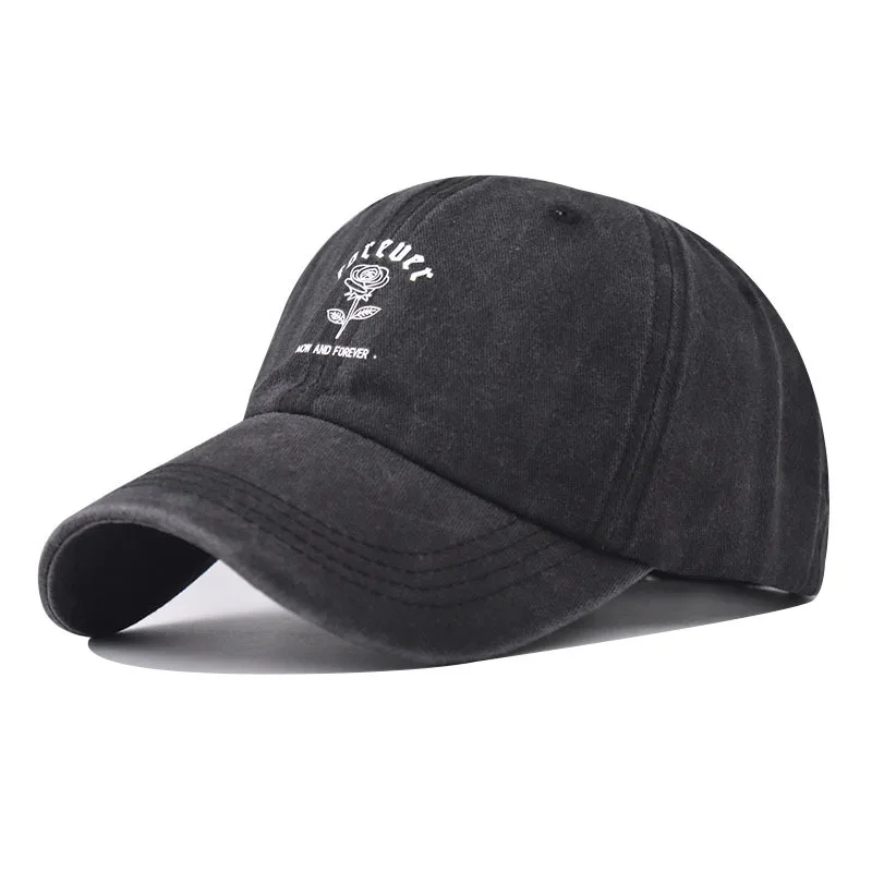 

Pure Cotton Washed Vintage Rose Baseball For Men And Women Outdoor Personality English Distressed Dad Hat