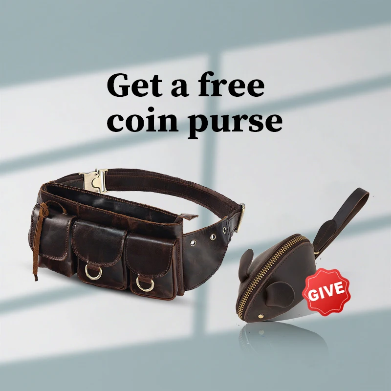 

Кожаный многофункциональный рюкзак через плечо, повседневная поясная сумка с несколькими карманами, нагрудная сумка большой вместимости, защита от кражи