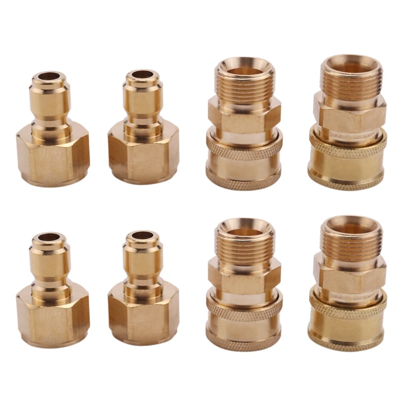 4X High Pressure Washer Quick-Disconnect Couplings,Male & Female Connectors