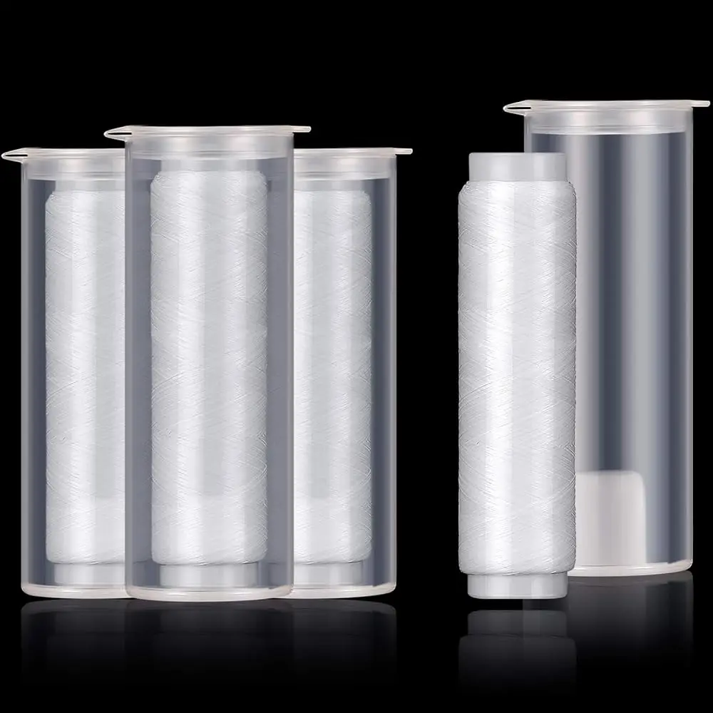 

Набор из 2/4/8 штук: Нейлоновая эластичная невидимая леска для рыбалки, нить для приманки, 0,2 мм, длина 656 футов на катушке, тянущаяся