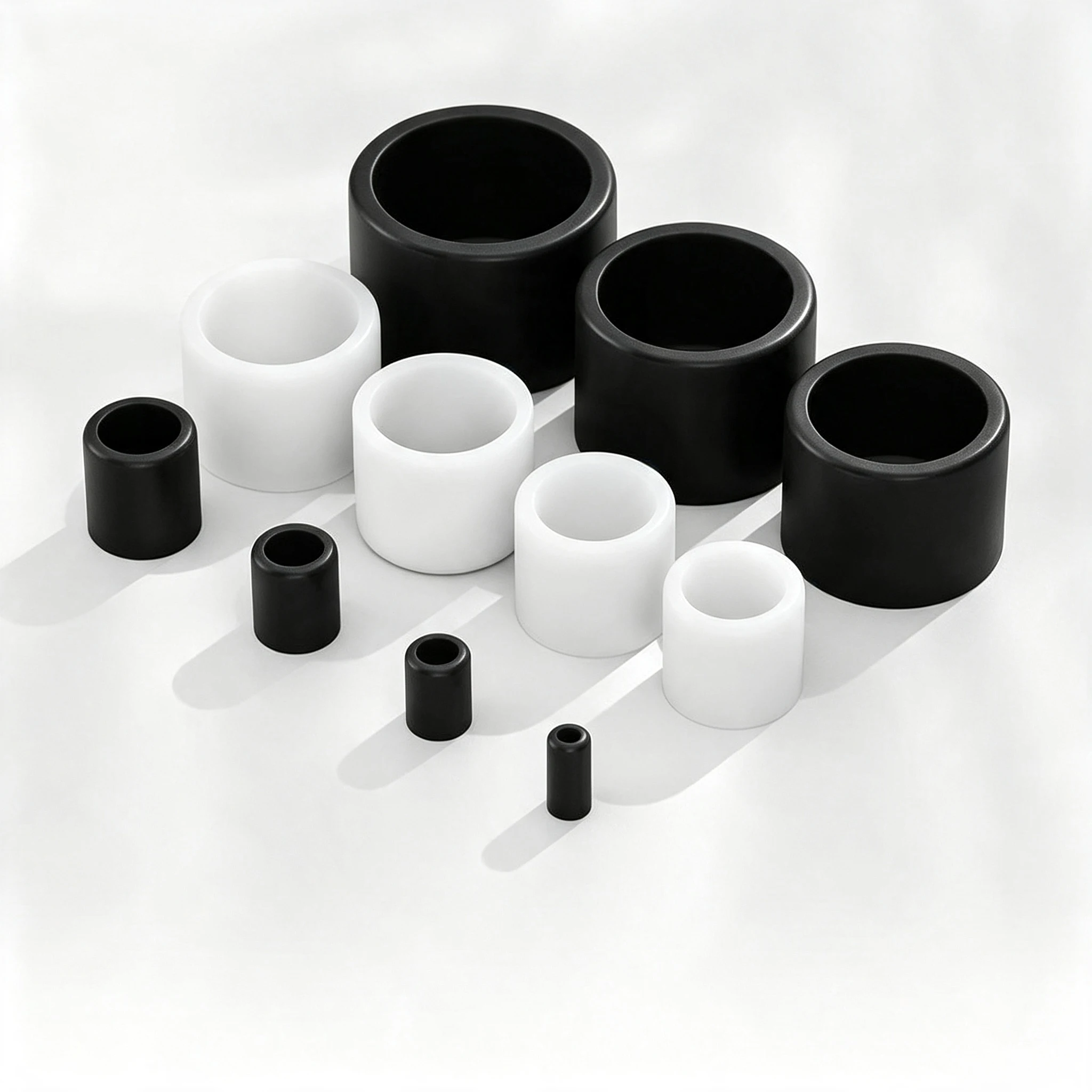 ID 3-200mm Silicone Rubber Round Caps Dust Seal Blanking End Stopper Protection Cover For Pipe Tube Furniture Pads White/Black