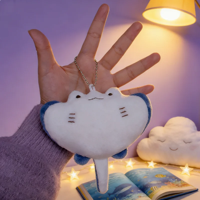 HUAHUA1PC Pluszowa maskotka manta ray, zwierzę morskie, breloczek z motywem manta ray dla dzieci HUAHUA