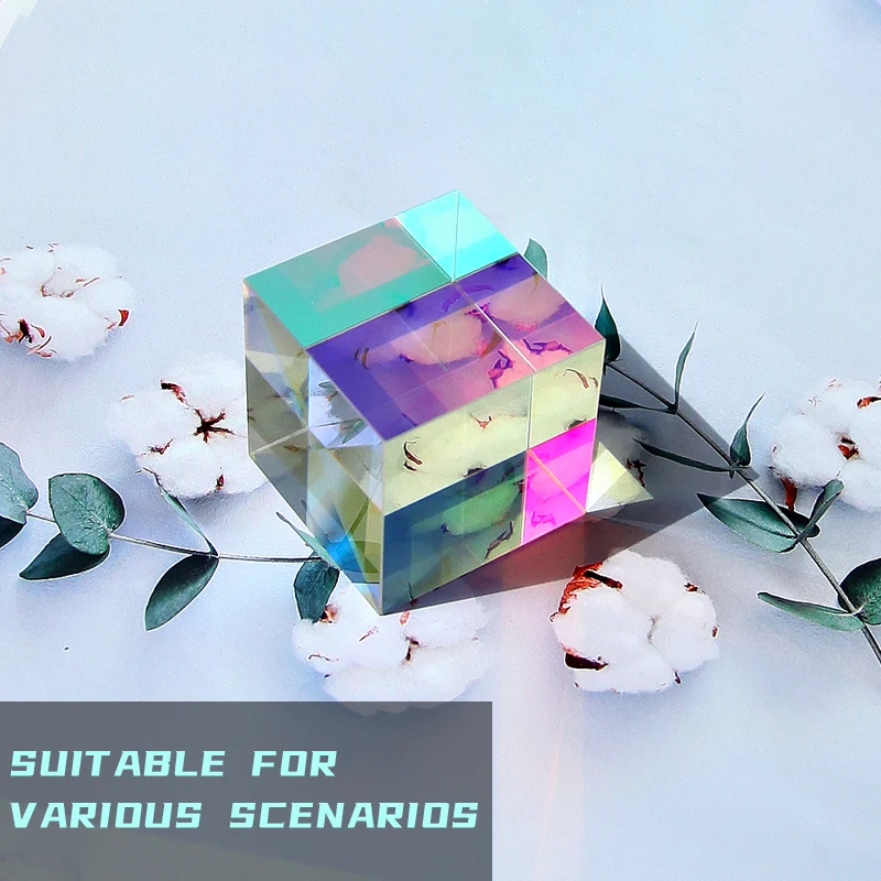 10pcs Glass Cube Large Dichroic Prism X-Cube Prisms