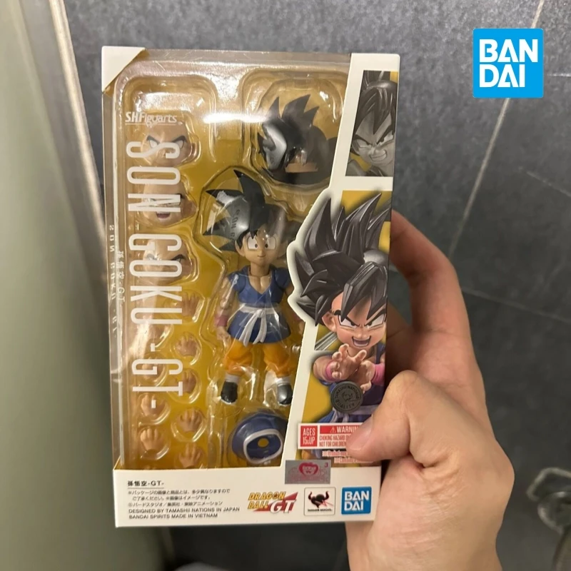 

Original In Stock Bandai Dragon Ball Gt S.h.figuarts Son Goku Kid Kamehameha Anime Figure Action Model Figurals Gift Toys