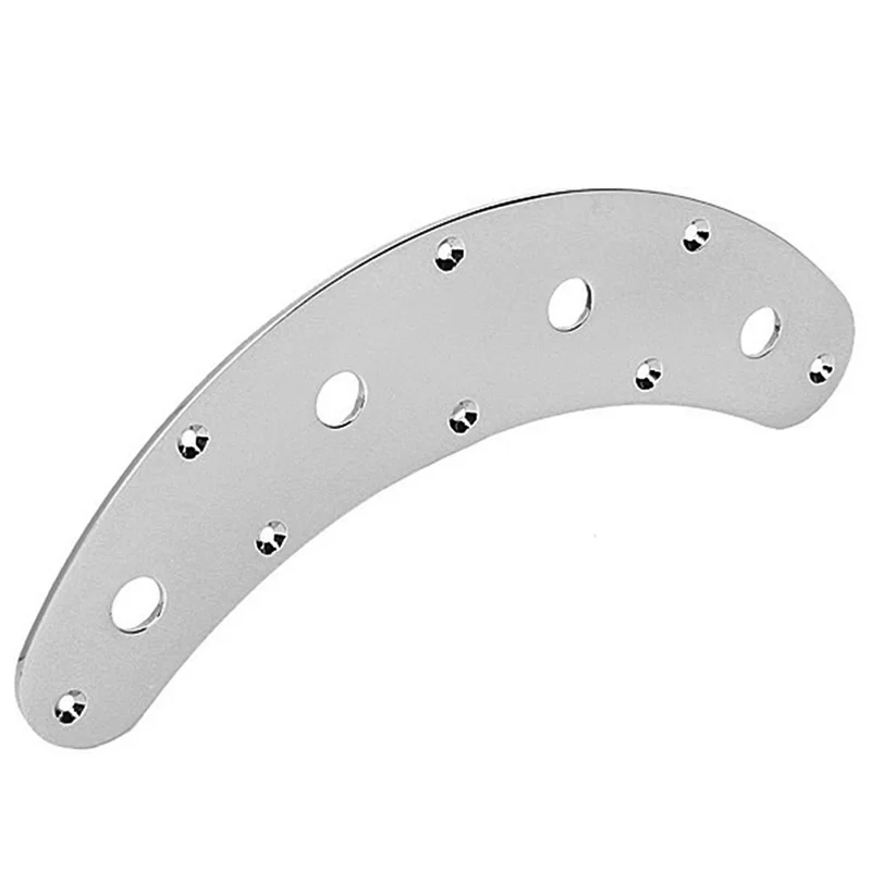 ABME Guitar Switch Control Plate Curved 8 Hole 3 Pot Stingray Musicman Jazz Bass Parts view 6