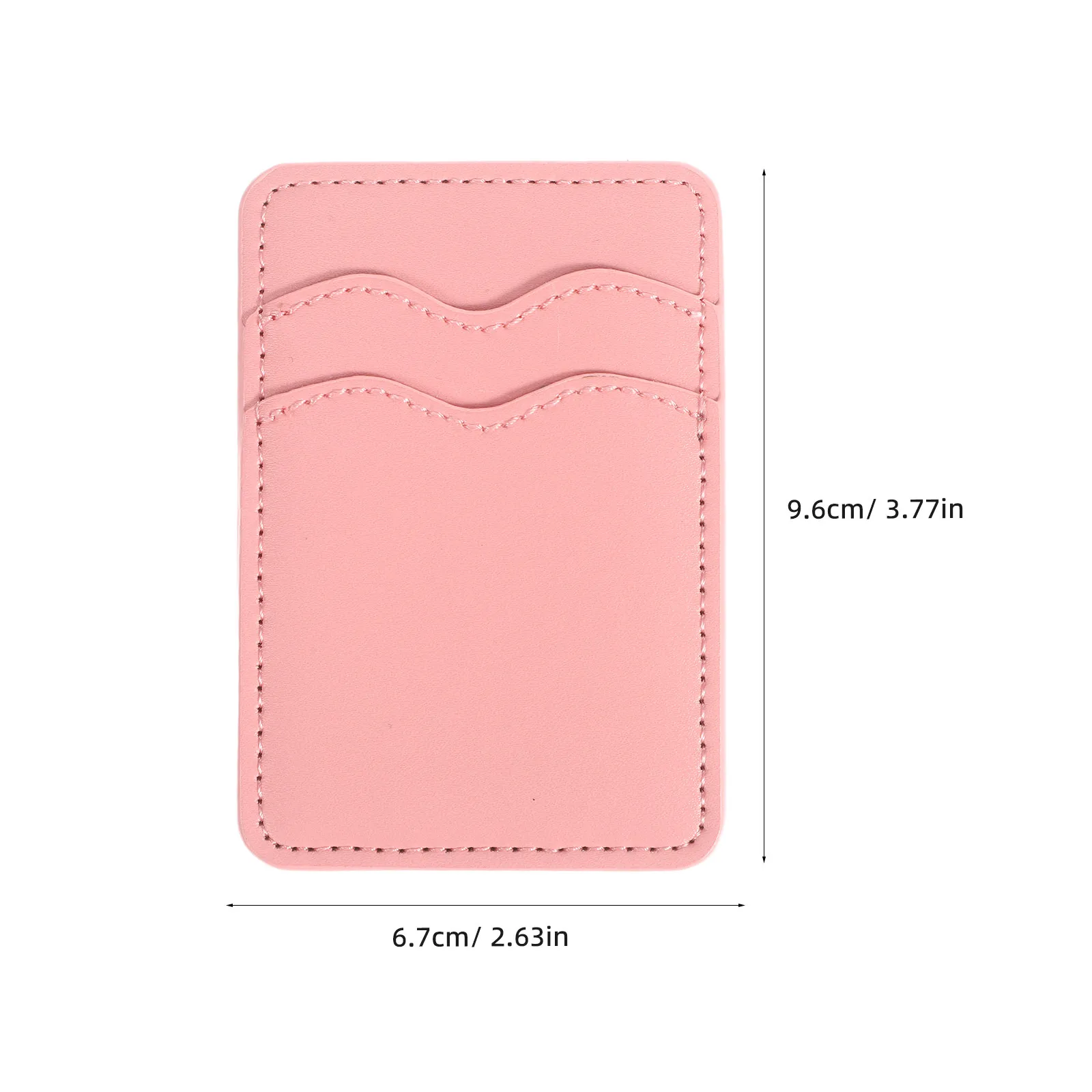 Phone Card Holder Fake Adhesive Slim Wallet for Back of Phone Dual Slot Secure Hold Credit Id Business Cards Universal