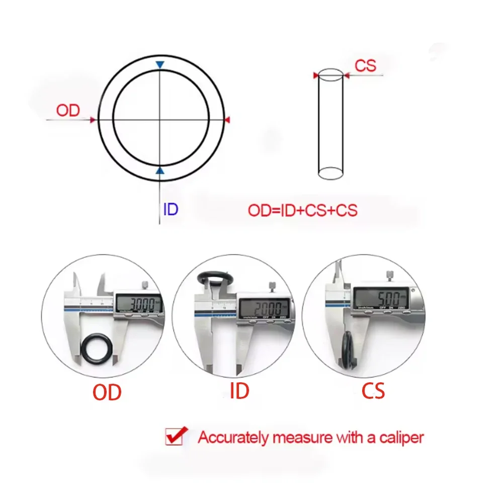 FFKM Perfluoroether O-ring Rubber Seal Corrosion Acid Alkali High Temperature Resistance Semiconductor/Chemical/Steam