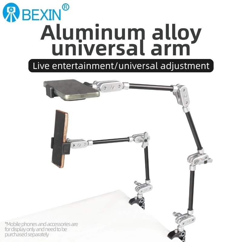 BEXIN Camera Magic Arm with Super Clip Bracket for Smartphone  Clamp Mount Tablet Webcam Studio Kits Set