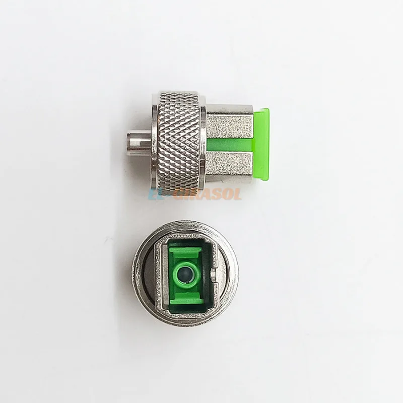 SC APC UPC M8/M16 Fiber Connector Adapter Optical Power Meter Conversion Head Red Pen Metal Cap Coupler Flange Fiber Optic Tool