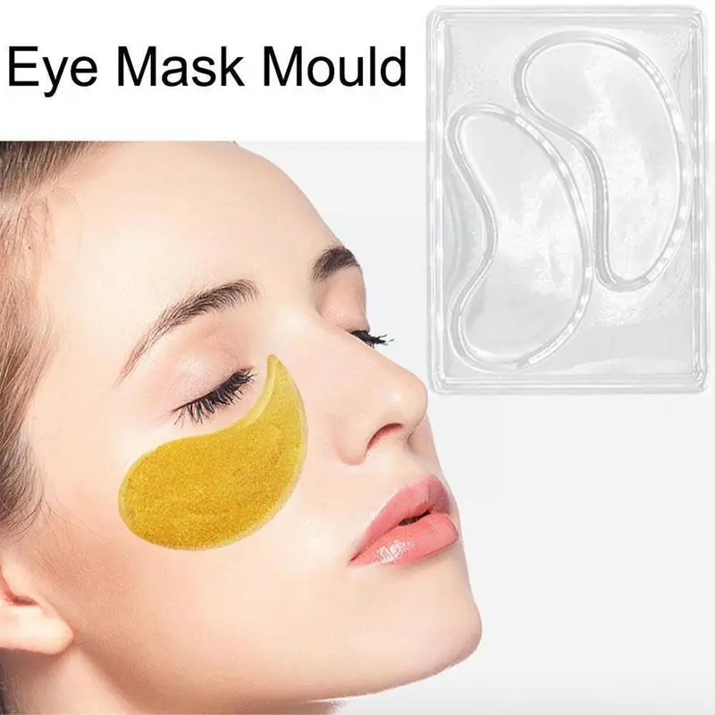 12/24pcs DIY Eye Patch Mold Reusable Homemade Eye Patch Tray Molds Transparent Under Eye Patch Mould For Home Or Salon