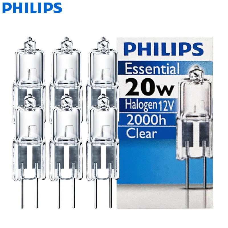 Philips G4 Halogen 20W 12V Essential Capsule Pin Lamp Decorative Light Clear 3000K White Dimmable T9 Desk Task Bulb Wholesale