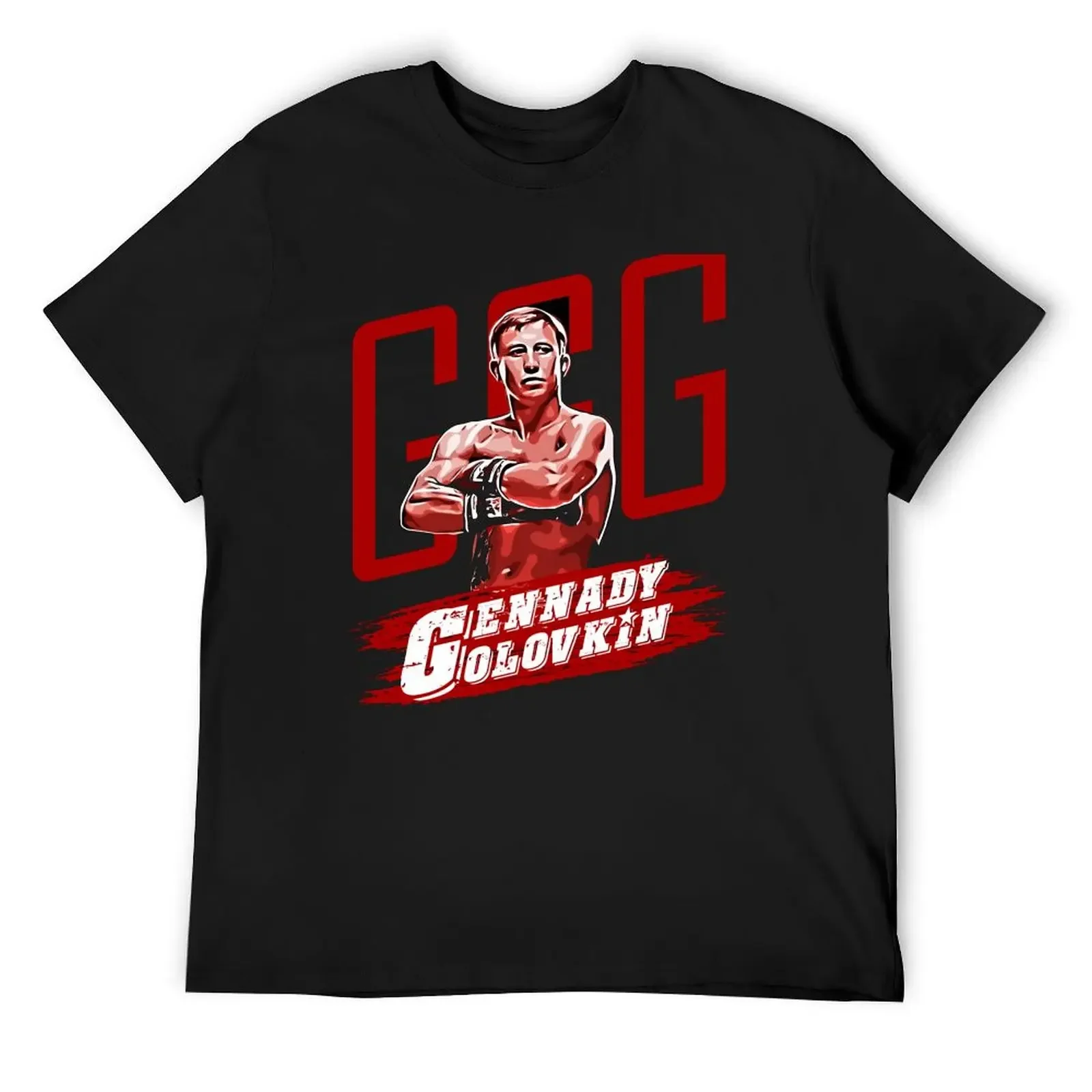 Gennady Golovkin T-Shirt anime stuff vintage graphic tee Short sleeve tee mens graphic t-shirts hip hop