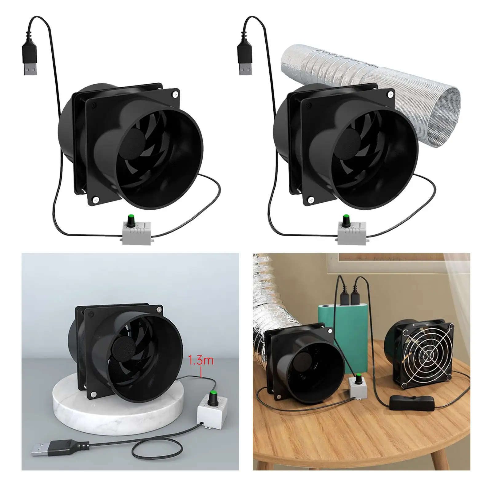 Wall Exhaust Fan Trees Houses Wall Mounted Chicken Coop Yacht Extractor Pipe Fan for Window Kitchens Office Toilets Laundry Room