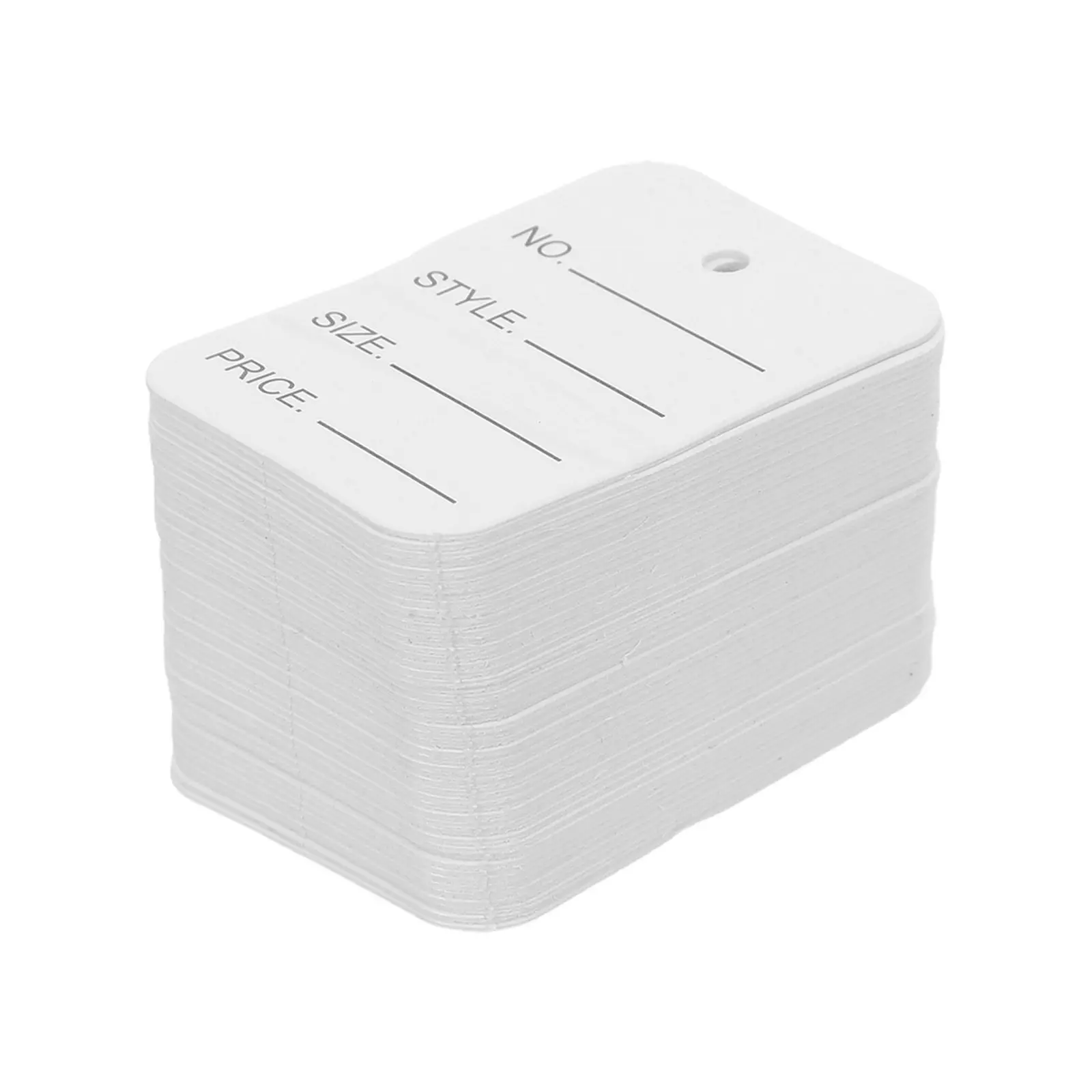 100Pcs Clothing Hang Tags Blank Writable Paper Price Labels 2x1.4 Inches Retail Store Merchandise Display Shirt Tags for Sale