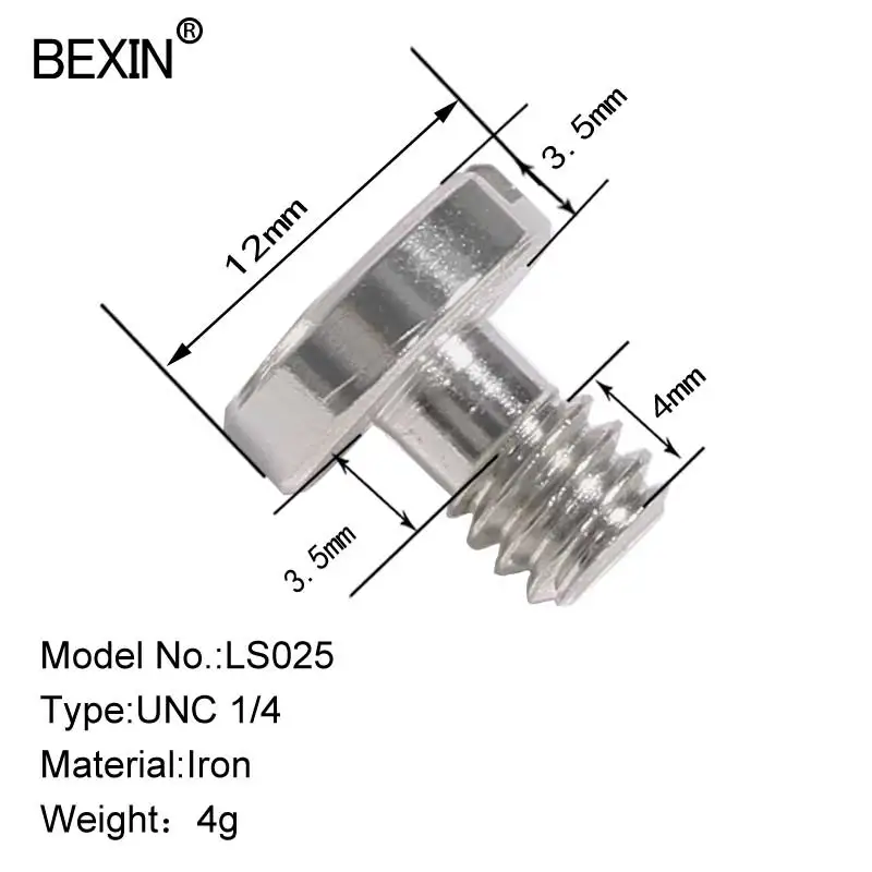 Bexin-写真撮影用の三脚とカメラアダプター,クイックリリース付きの1/4ネジ,固定ビデオアダプター,DSLRカメラ